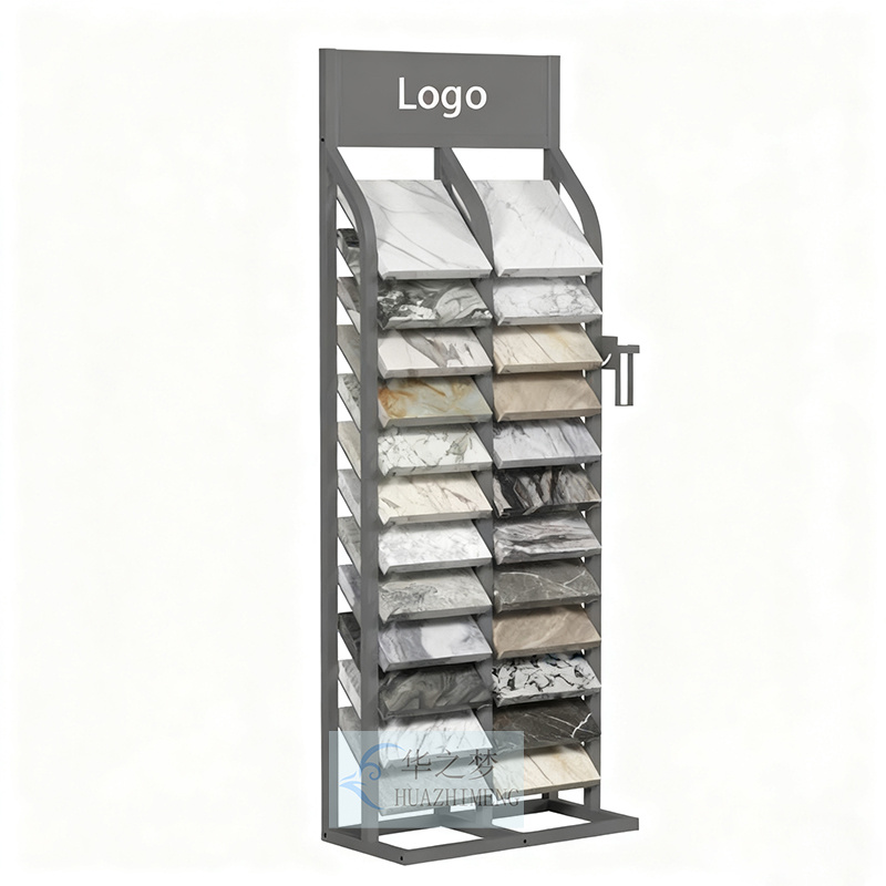 Floor Standing Tile Stone Quartz Marble Slab Display Rack Showroom