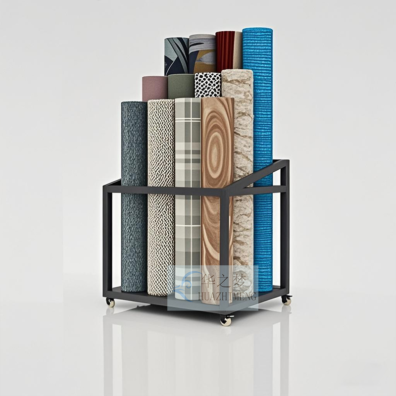 High Quality Rug Blanket Roll Wrapping Paper Fabric Display Rack - Image 2