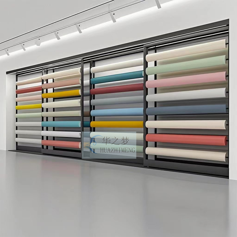 Customized Wallpaper Roll Display Rack Simple for Showroom