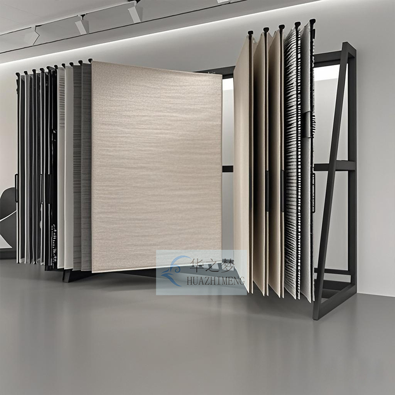 Graceful Style Free Stand Rug Page Turning Display Stand